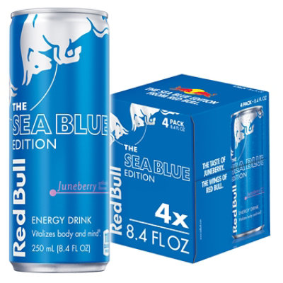 Red Bull Sea Blue Edition Energy Drink Juneberry- 4 - 8.4FZ - Image 1