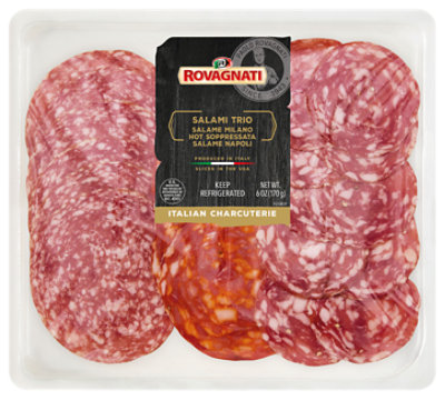 Charcuterie Trio Salami Pack Milano Napoli Hot Soppressata - 6 OZ - Image 1