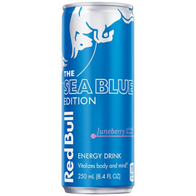Red Bull Sea Blue Edition Energy Drink Juneberry 80mg Caffeine - 8.4 Fl. Oz. - Image 1