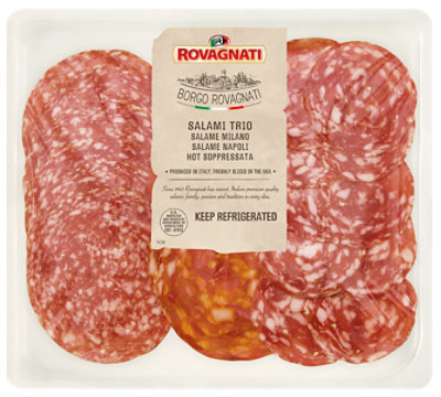 Charcuterie Trio Selection Salame Milano Hot Soppressata Prosciutto Crudo - 4 OZ - Image 1