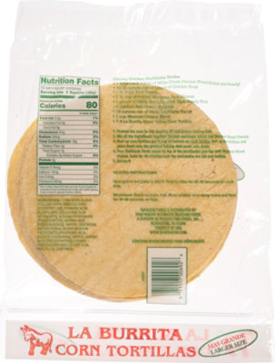 La Burrita 8in Corn Tortilla - 10 CT - Image 6