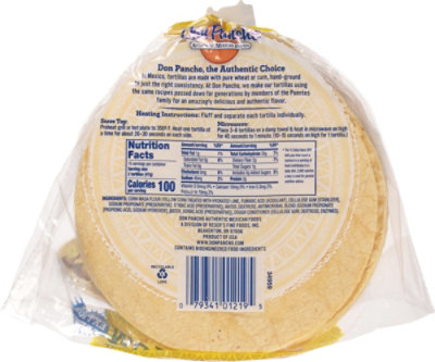 Don Pancho 5.25in Yellow Corn Tortilla - 30 CT - Image 6