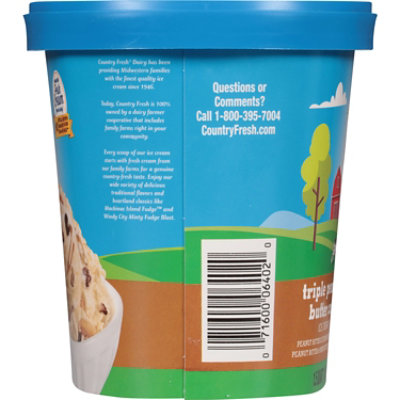 Deans Country Fresh Triple Peanut Butter Cup Ice Cream - 48 Oz - Image 3