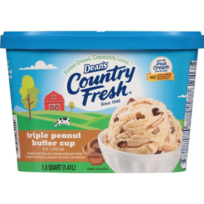 Deans Country Fresh Triple Peanut Butter Cup Ice Cream - 48 Oz - Image 2