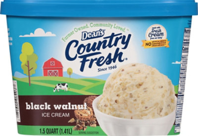 Deans Country Fresh Black Walnut Ice Cream - 48 Oz - Image 4