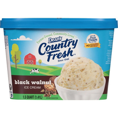 Deans Country Fresh Black Walnut Ice Cream - 48 Oz - Image 1