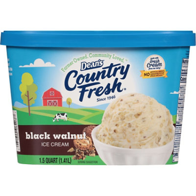 Deans Country Fresh Black Walnut Ice Cream - 48 Oz - Image 2