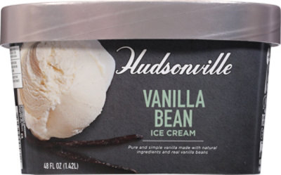 Hudsonville Vanilla Bean Ice Cream 48oz - 48 OZ - Image 6