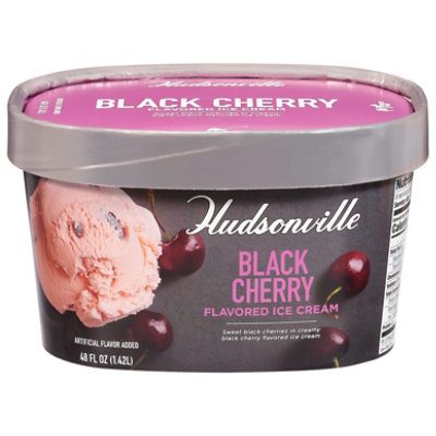 Hudsonville Black Cherry Ice Cream 48oz - 48 OZ - Image 3