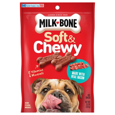Milk-Bone Dog Snacks Soft Chewy Chicken Recipe Pouch Oz