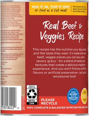 Rachael Ray Nutrish Chunks In Gravy Wet Dog Food, Beef & Veggies - 13 Oz. Can - 13 OZ - Image 5