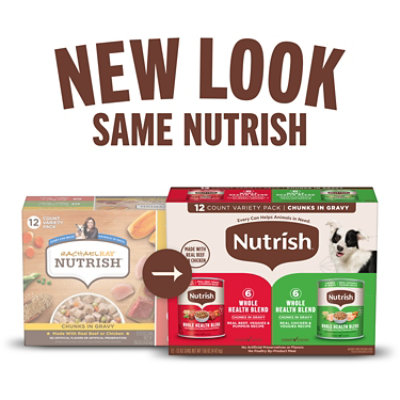 Rachael Ray Nutrish Chunks In Gravy Dog Food Beef And Chicken Variety Pack - 12-13 Oz. Cans - 12-13 OZ - Image 2