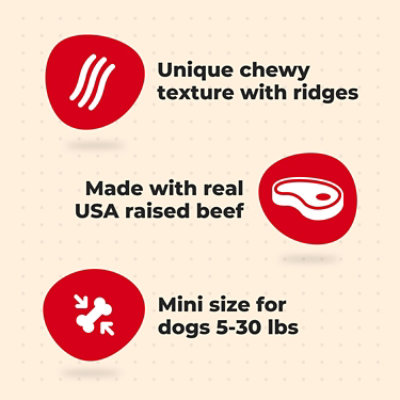 Milk-bone Comfort Chews Mini Dog Treats, Beef - 7.4 Oz. - 7.4 OZ - Image 3