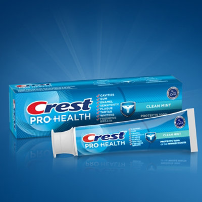 Crest Pro-health Clean Mint Toothpaste Twin Pack 2- 4.3 Oz - 8.6 OZ - Image 2