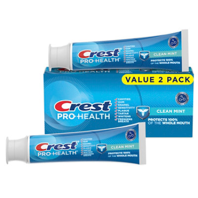 Crest Pro-health Clean Mint Toothpaste Twin Pack 2- 4.3 Oz - 8.6 OZ - Image 1