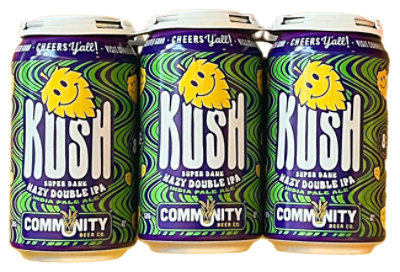Community Beer Co. Kush Hazy Douvle Ipa Beer In Cans - 6-12 Fl Oz - Image 1