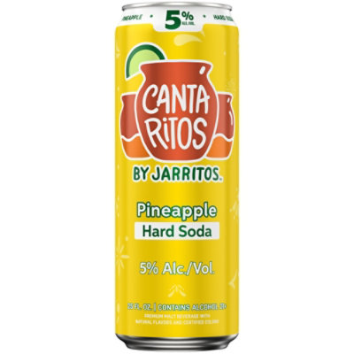 Cantaritos Pineapple Hard Soda In Cans - 25 Fl. Oz. - Image 1