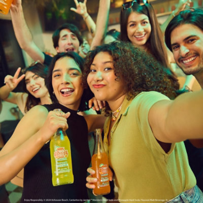 Cantaritos Pineapple Hard Soda In Cans - 25 Fl. Oz. - Image 4