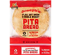 Joseph's Flax Oat Bran & Whole Wheat Pita Bread 6 Count - 8 Oz