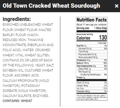 Seattle International Old Town Cracked Wheat Sourdough Sliced Bread - 32 Oz - Image 2