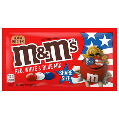 M&M'S Peanut Butter Share Size Red White And Blue King Size - 2.8 Oz - Image 3