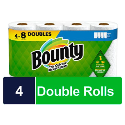 Bounty 4dr Sas White Paper Towel Tissue - 4 Count - Image 1