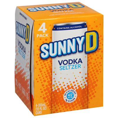 Sunny D Vodka Seltzer 4 Count - 12 Fl. Oz. - Image 4