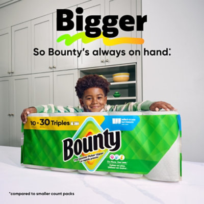 Bounty 6 Double Roll Select A Size White Tissue - 6 Count - Image 8