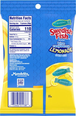 Swedish Fish Soft & Chewy Blue Raspberry Lemonade Candy - 8.04 Oz - Image 6