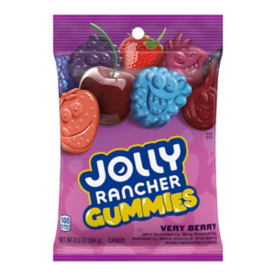 Jolly Rancher Gummies Very Berry Fruit Flavored Candy Bag - 6.5 Oz.