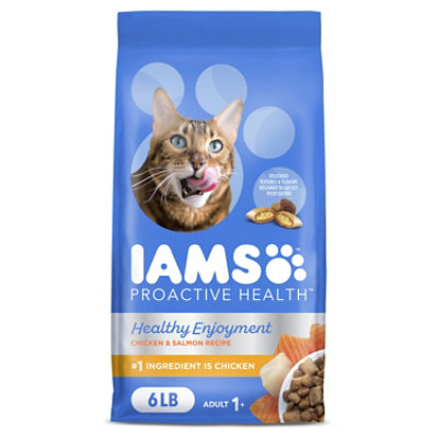 Iams Healthy Enjoyment Chicken & Salmon Recipe Dry Cat Food - 6 Lbs - Image 1