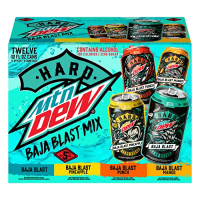 Hard Mountain Dew Baja Blast Variety Pack - 12-12 Fl. Oz. - Image 7