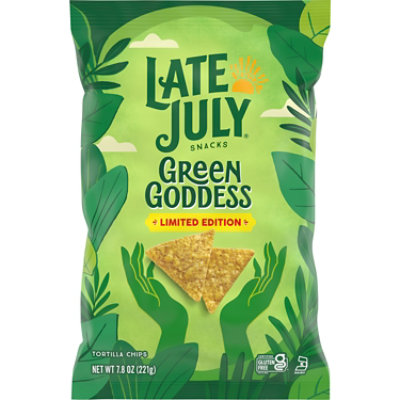 LATE JULY Snacks Green Goddess Tortilla Chips - 7.8 Oz - Image 1