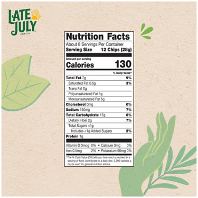 LATE JULY Snacks Green Goddess Tortilla Chips - 7.8 Oz - Image 4