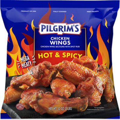 Pilgrims Chicken Wings Hot & Spicy - 32 Oz - Image 4