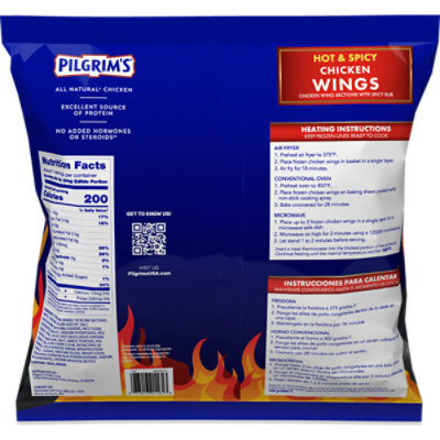 Pilgrims Chicken Wings Hot & Spicy - 32 Oz - Image 8