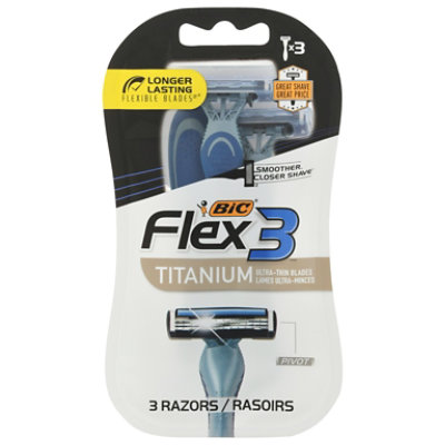 BiC Flex 3 Titanium Razors - 3 Count - Image 3