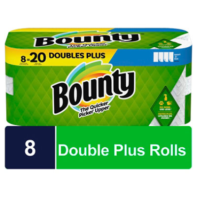 Bounty 8 Double Plus Select A Size White Tissue - 8 Count - Image 1