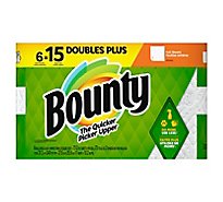 Bounty 6 Double Plus White Tissue - 6 Count