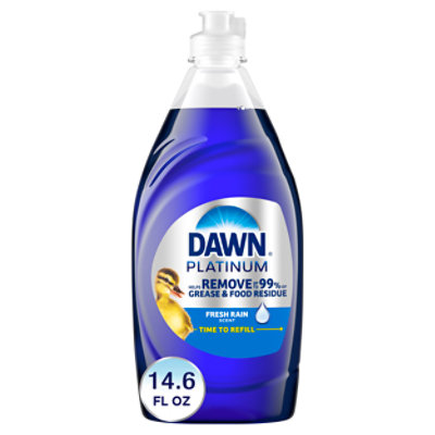 Dawn Platinum Liquid Dish Soap Refreshing Rain Scent Liquid Dishwashing Soap - 14.6 Fl. Oz. - Image 1