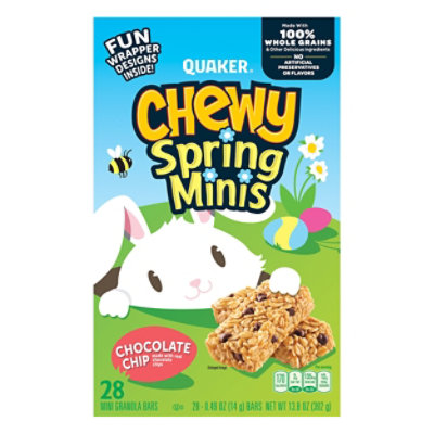 Quaker Chewy Spring Minis Granola Bars Chocolate Chip  - 13.72 Oz - Image 3