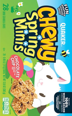 Quaker Chewy Spring Minis Granola Bars Chocolate Chip  - 13.72 Oz - Image 6