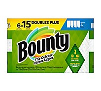 Bounty 6 Double Plus Select A Size White Tissue - 6 Count