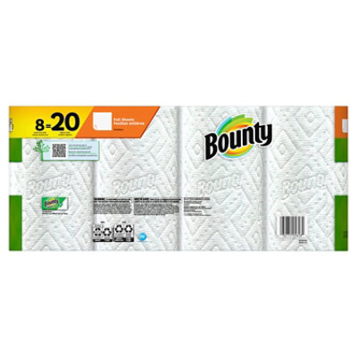 Bounty 8 Double Plus White Tissue - 8 Count - Image 3