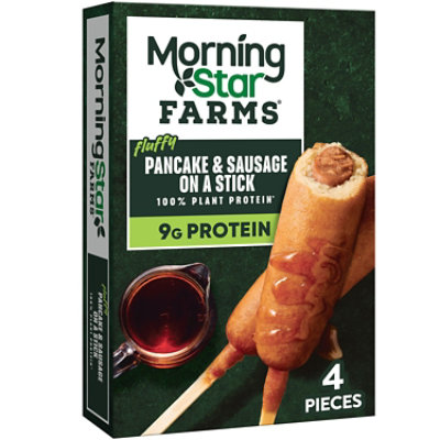 MorningStar Farms Incogmeato Frozen Breakfast Original Pancake Sausage Stick - 9.7 Oz - Image 1