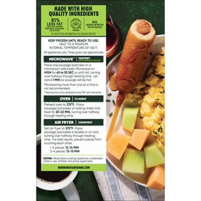 MorningStar Farms Incogmeato Frozen Breakfast Original Pancake Sausage Stick - 9.7 Oz - Image 7