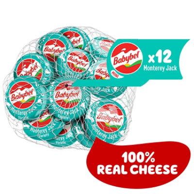 Babybel Mini Monterery Jack Snack Cheese 12 Count - 8.5 Oz