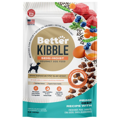 Better Kibble Semimoist Gourmet Dog Food Prime Beef 1 LB Albertsons