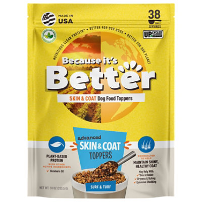 Because It's Better Skin & Coat Dog Food Toppers, Surf & Turf - 10 Oz. - 10 OZ - Image 3