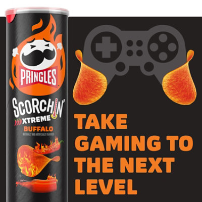 Pringles Scorchin Potato Crisps Chips Buffalo Spicy Snacks - 5.5 Oz - Image 5